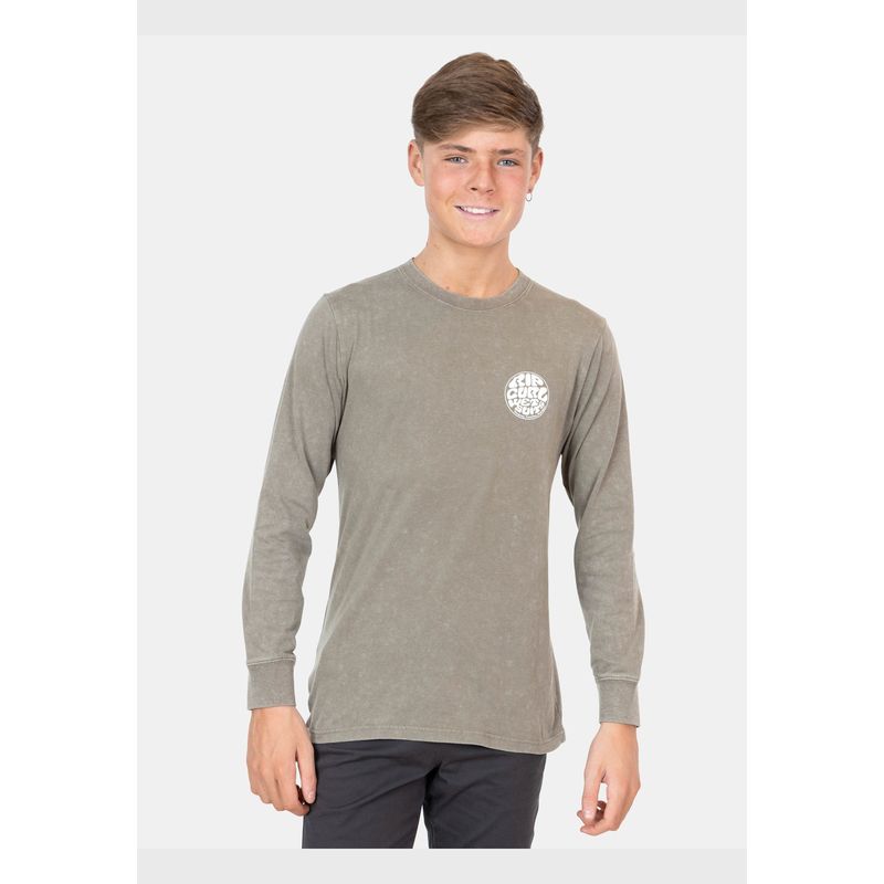 RIP CURL - Polera ML Coral Reef Verde Infantil Rip Curl