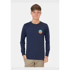 RIP CURL - Polera ML Costa Solar Azul Infantil