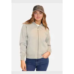MAUI AND SONS - Poleron Fullzipper Pretty Basic Crew Neck Celeste Mujer