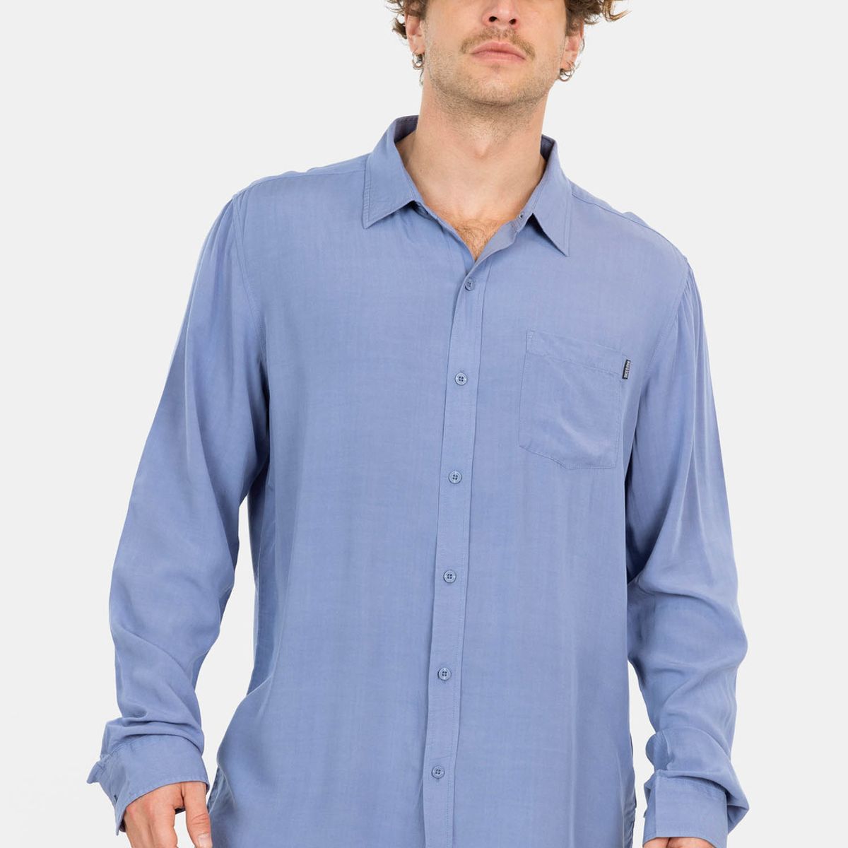 MAUI AND SONS - Camisa ML Sunset Shore Azul Hombre Maui And Sons