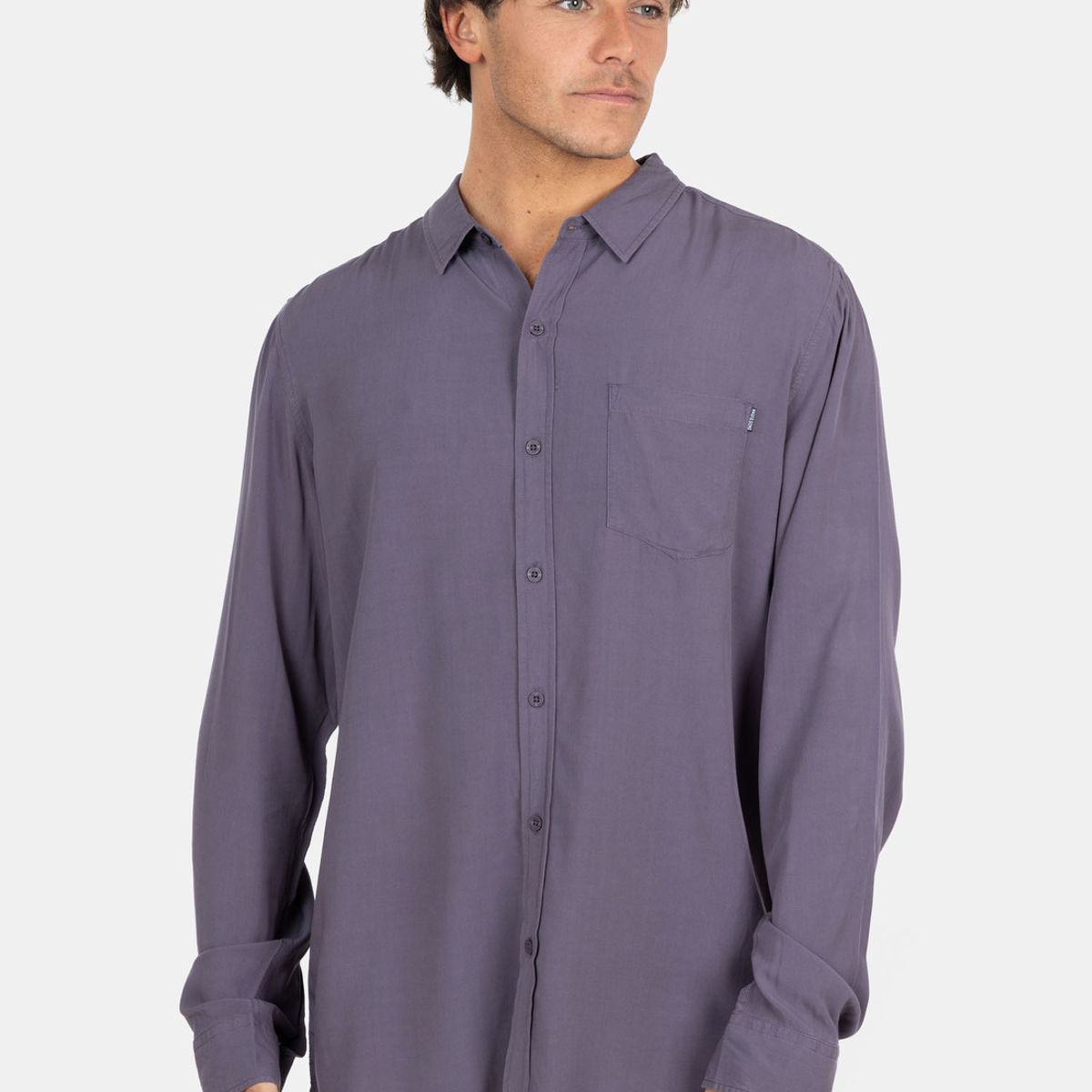 MAUI AND SONS - Camisa ML Sunset Shore Gris Hombre Maui And Sons