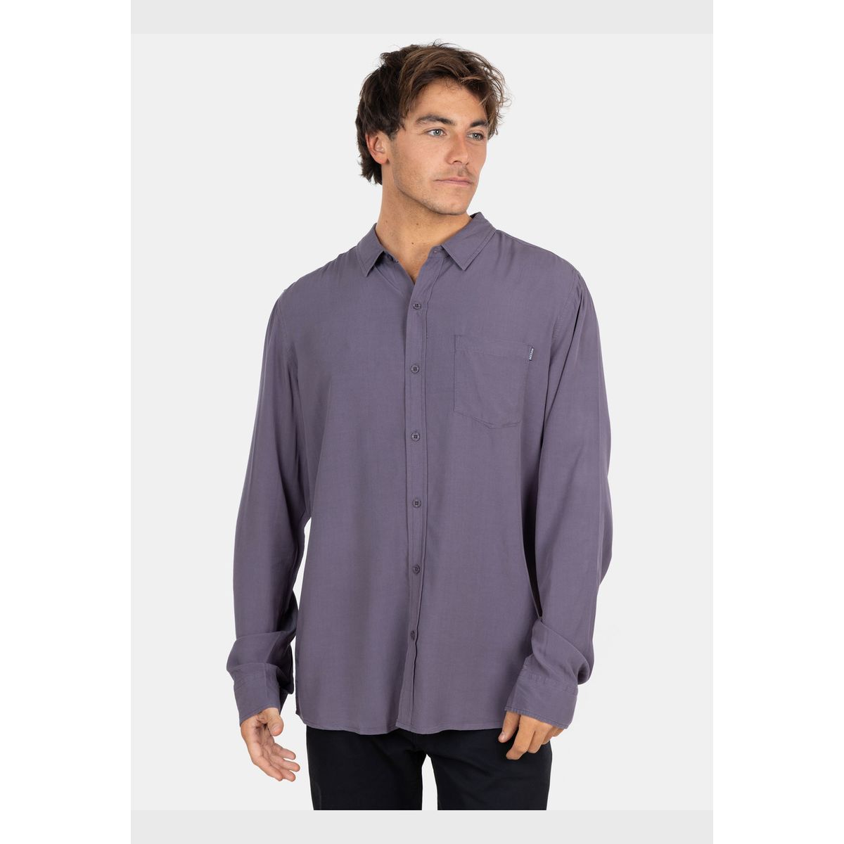 MAUI AND SONS - Camisa ML Sunset Shore Gris Hombre Maui And Sons