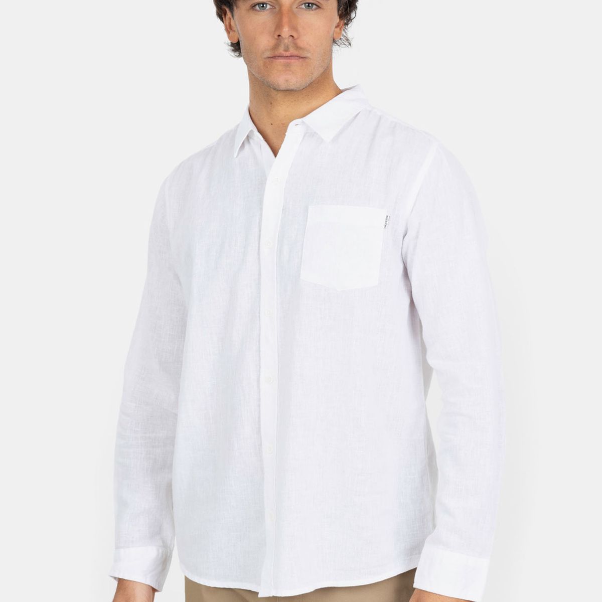 MAUI AND SONS - Camisa ML Aloha Blanco Hombre Maui And Sons