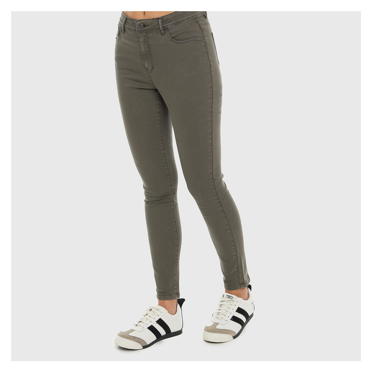 FASHION'S PARK - Jeans Mujer Emilia Verde Militar Fashion's Park