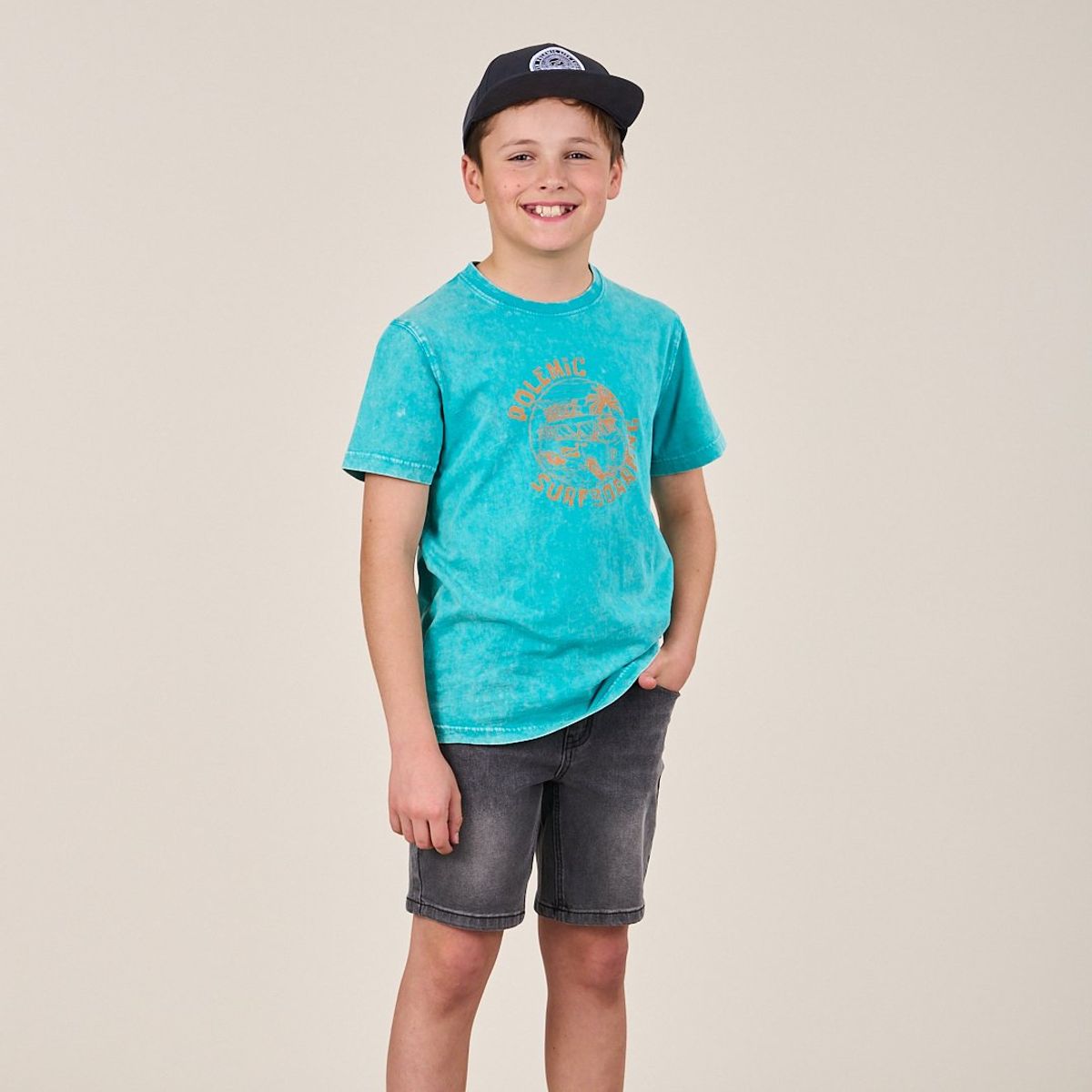 POLEMIC - Bermuda Denim procesado Relax VV319 - Polemic Kids