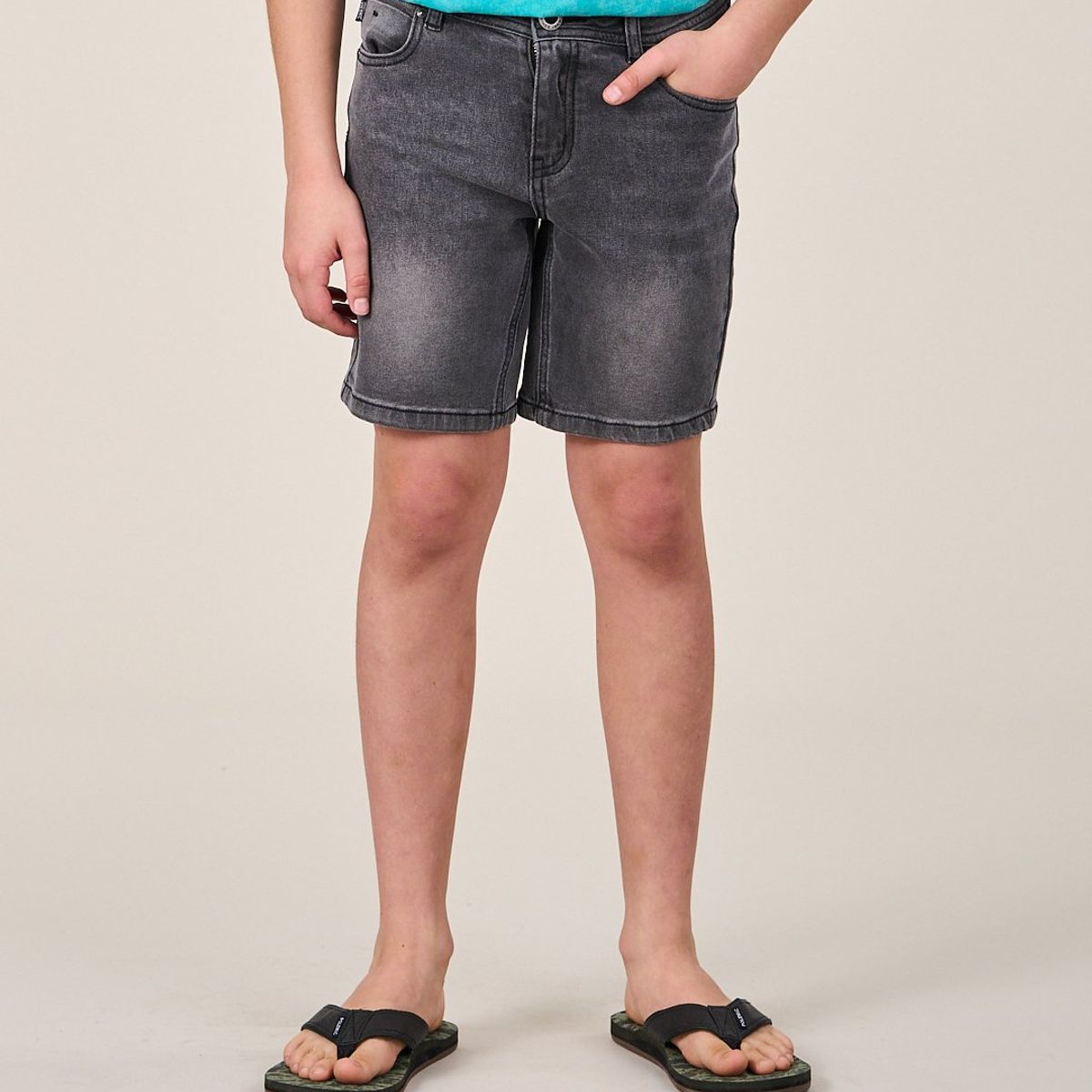 POLEMIC - Bermuda Denim procesado Relax VV319 - Polemic Kids
