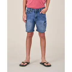 POLEMIC - Bermuda Denim procesado Relax VV319 - Kids