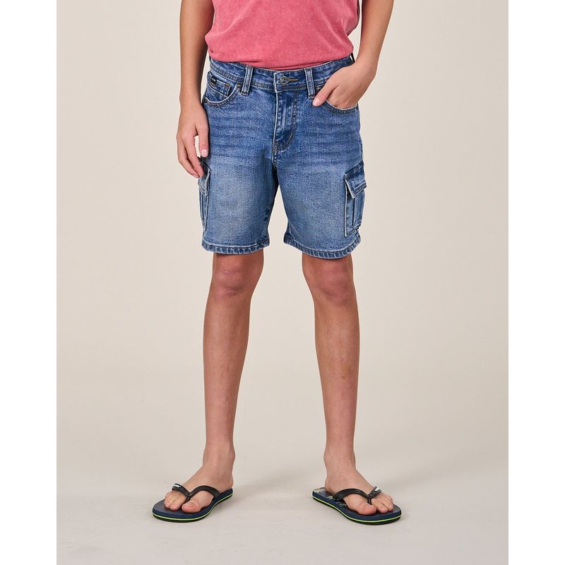 POLEMIC - Bermuda Denim procesado Relax VV319 - Polemic Kids