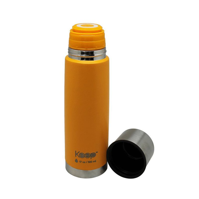 KEEP - Termo Bala Acero Inoxidable 500 Ml Rubber Amarillo