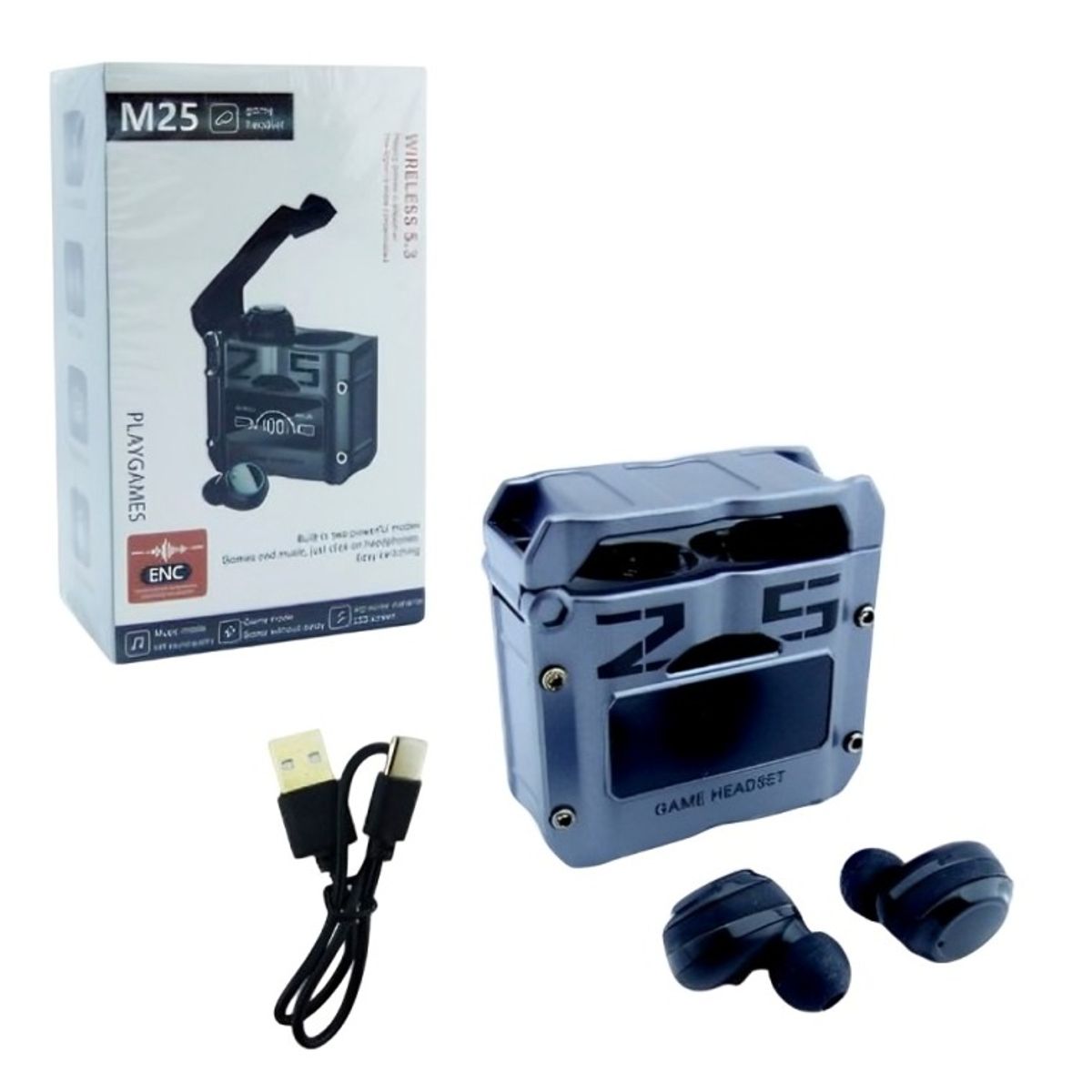 OEM - AUDIFONO TRUE WIRELESS BLUETHOTH GAMER CARGADOR MAGNETICO EL PAR