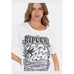 RIP CURL - Polera MC Sunshine Glow Blanco Mujer