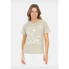 RIP CURL - Polera MC Beachy Day Verde Mujer