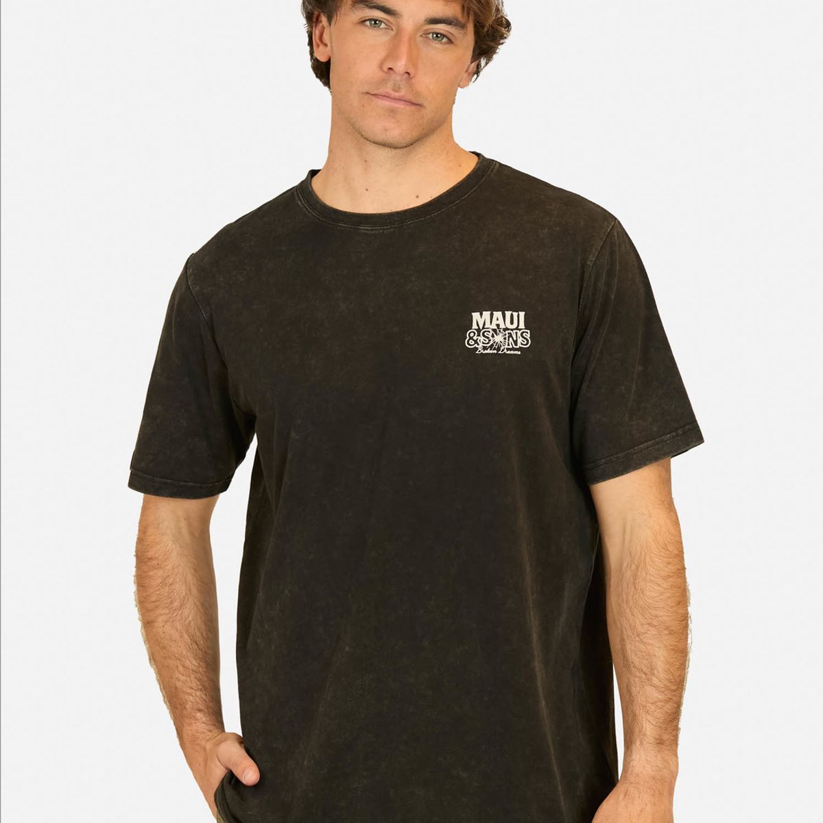 MAUI AND SONS - Polera MC Surf And Skate Cny Negro Hombre Maui And Sons