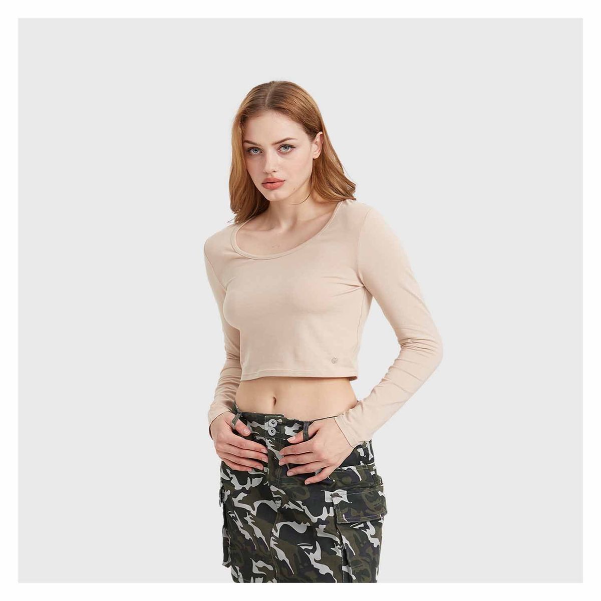 FASHION'S PARK - Polera Mujer Lisa Beige Fashion's Park