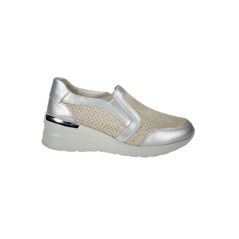 DEGAS - Zapatilla Cuero Josefina Beige DEGAS