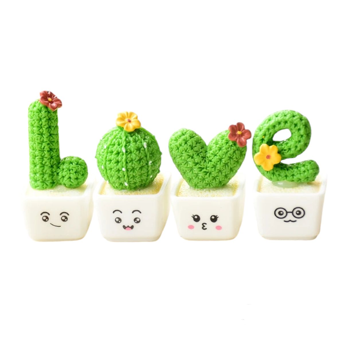 GENERICO - Set 4 Figuras Decoración Love Amor Para Casa Depto , Auto