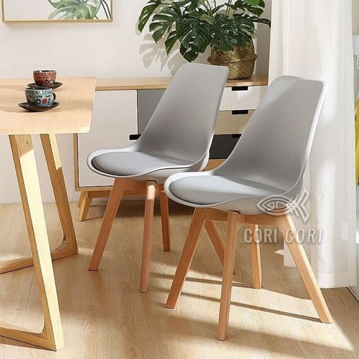 CORI CORI - Silla de Comedor Tulip Color Gris