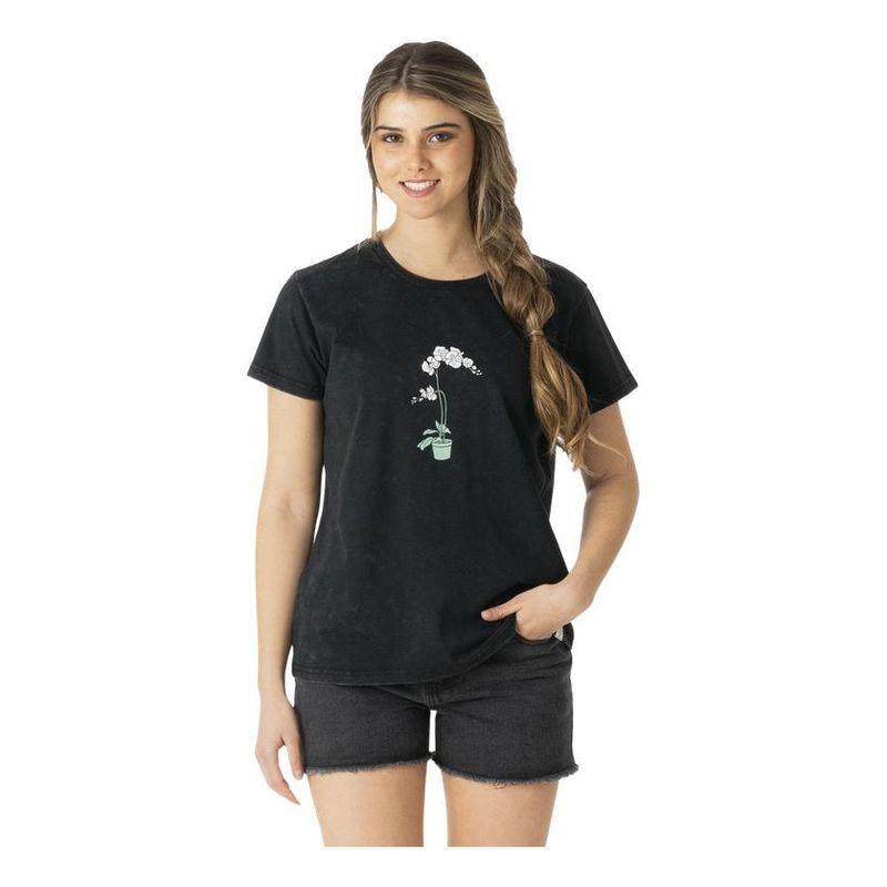 KIVUL - Polera Zaka Reciclada Mujer Negro