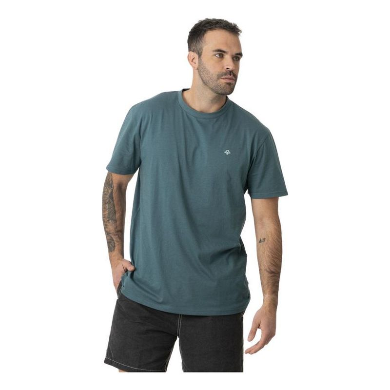 KIVUL - Polera Postales Reciclada Hombre Verde
