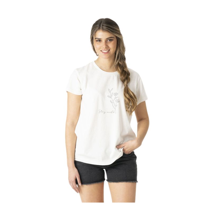 KIVUL - Polera Zaka Reciclada Mujer Blanco