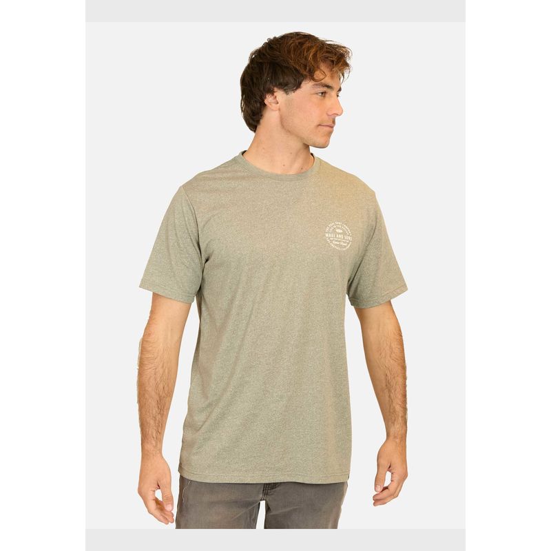 MAUI AND SONS - Polera MC Paise Cy Verde Hombre Maui And Sons_.
