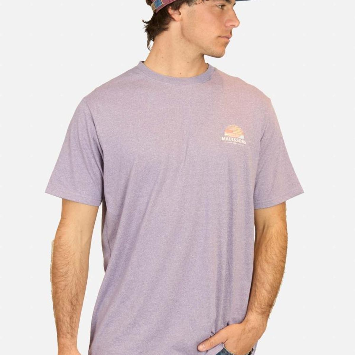 MAUI AND SONS - Polera MC Surf Company Morado Hombre Maui And Sons