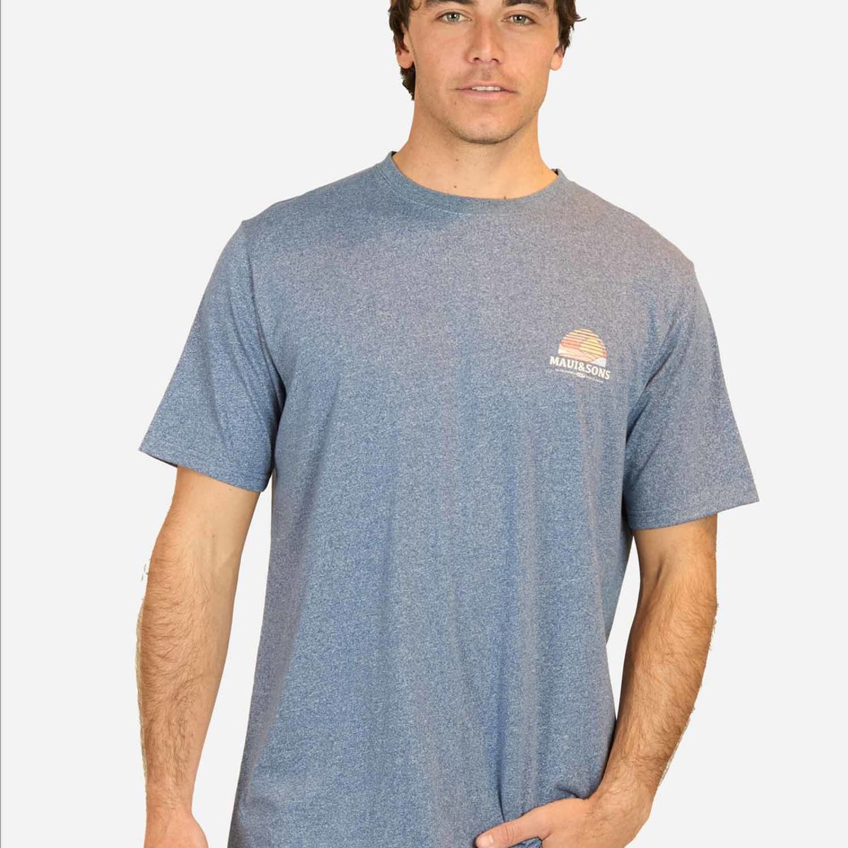 MAUI AND SONS - Polera MC Surf Company Azul Hombre Maui And Sons