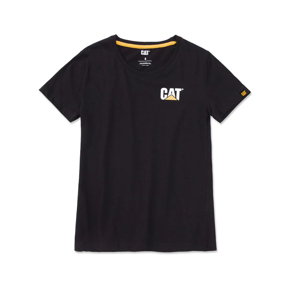 CAT - Polera Manga Corta Mujer Women'S TrademarkNegro CAT