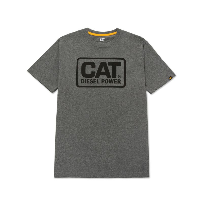 CAT - Polera Manga Corta Hombre Diesel Power Tee Gris CAT