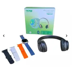 GENERICO - Reloj Inteligente 5 Correas Auricular + Control Fotos Tk706