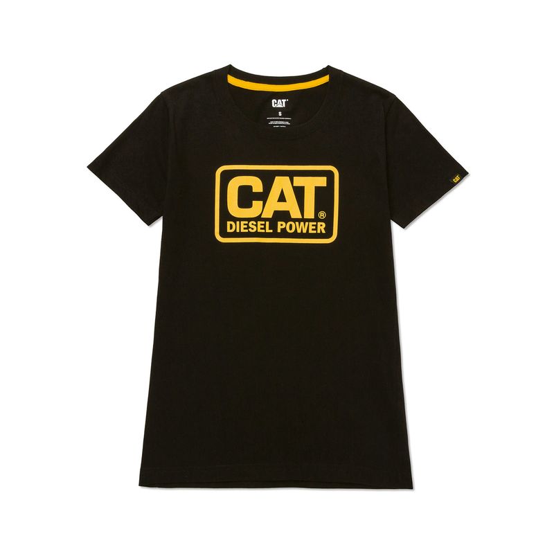 CAT - Polera Manga Corta Mujer Women'S Diesel PowerNegro CAT