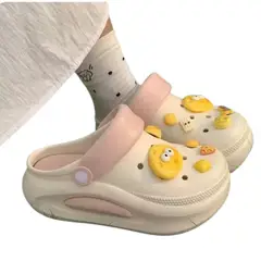 GENERICO - Chalas Crocs Goma Eva Para Mujer Altas con adornos surtidos