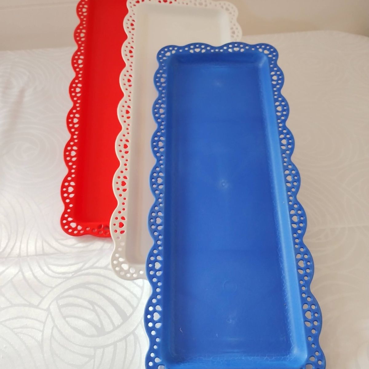 GENERICO - Pack 3 Bandejas Rectangular Para Pasteles - Dieciochero