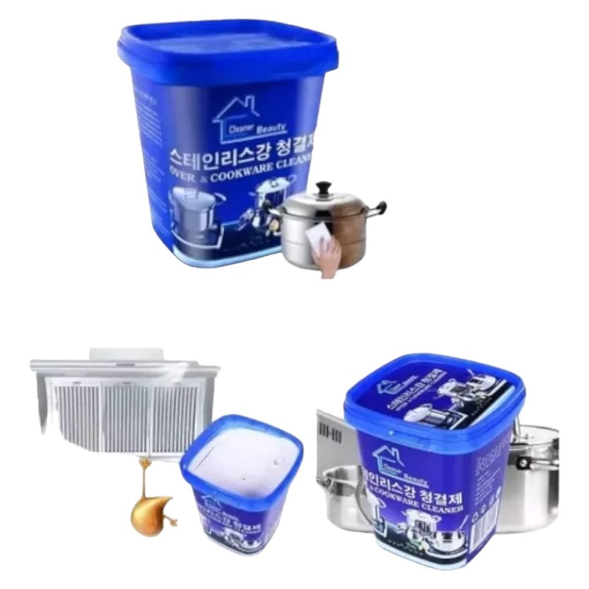 GENERICO - Limpia Ollas Cocina en Pasta de 500gr Cleaner Beauty