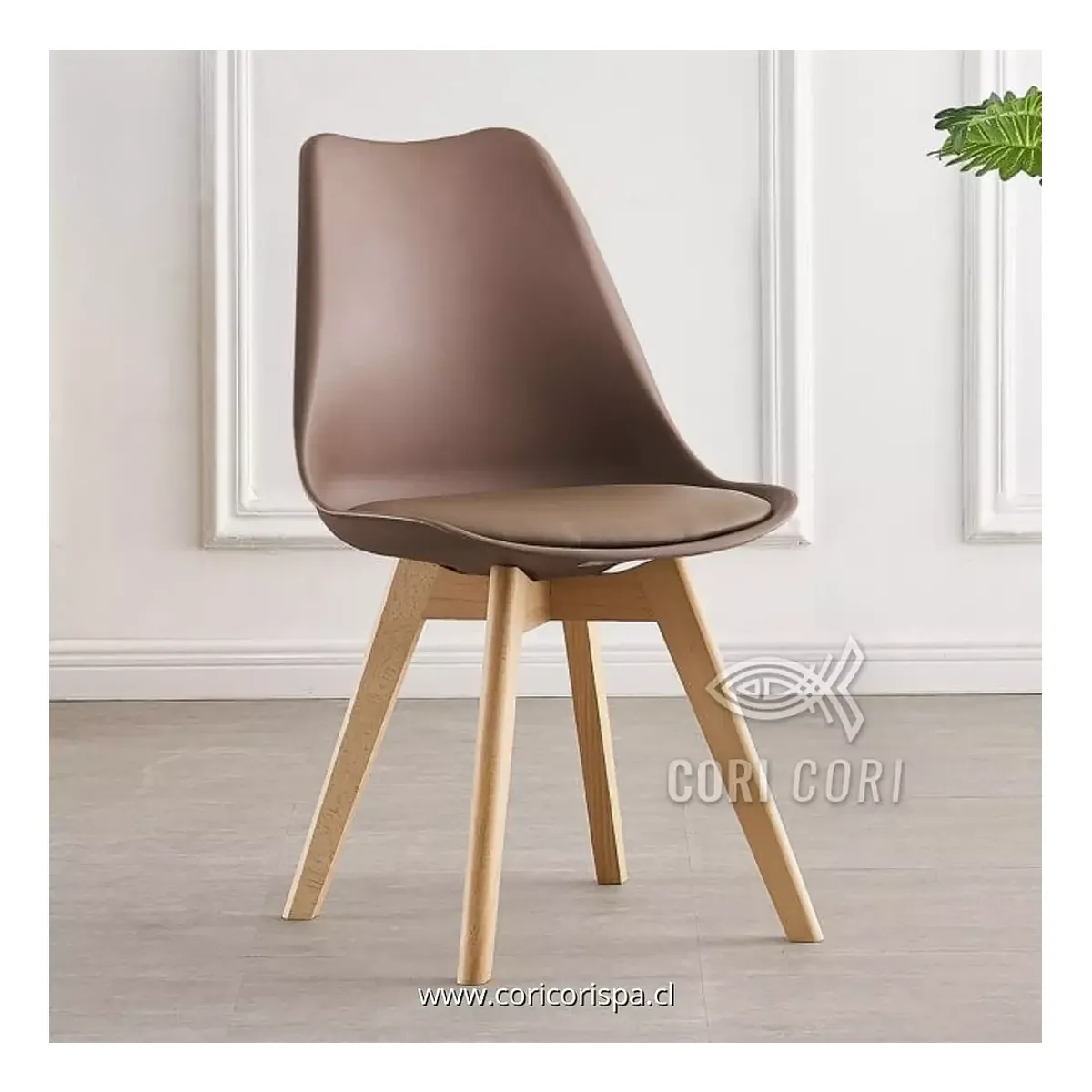 CORI CORI - Silla Tulip Color Café