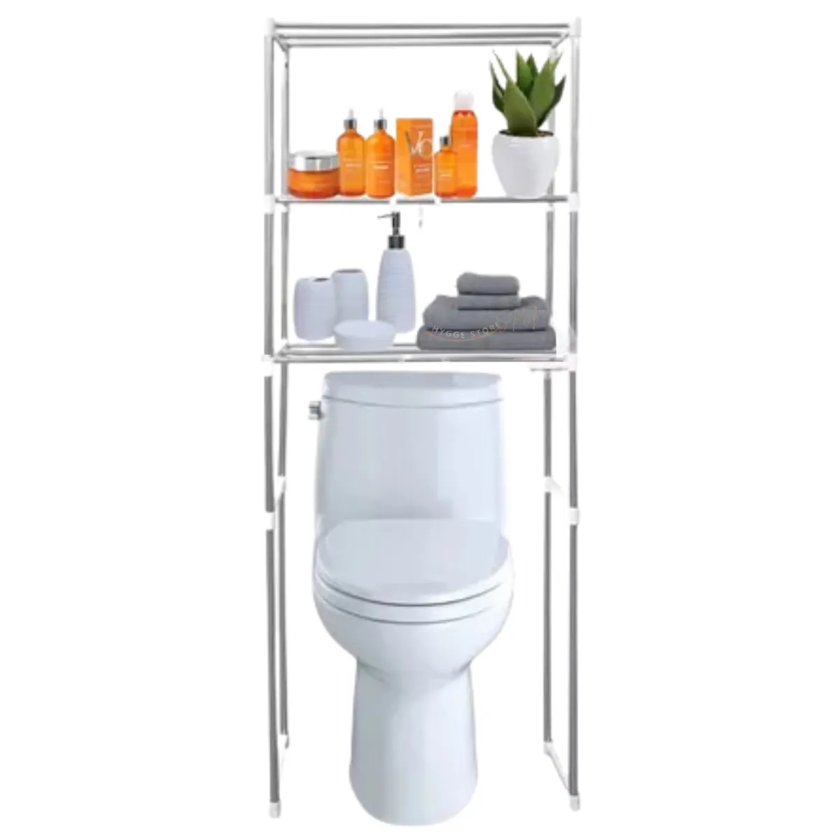 GENERICO - Estante Organizador De Baño 3 Niveles Metálico