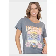 RIP CURL - Polera MC Orange Sunset Gris Mujer