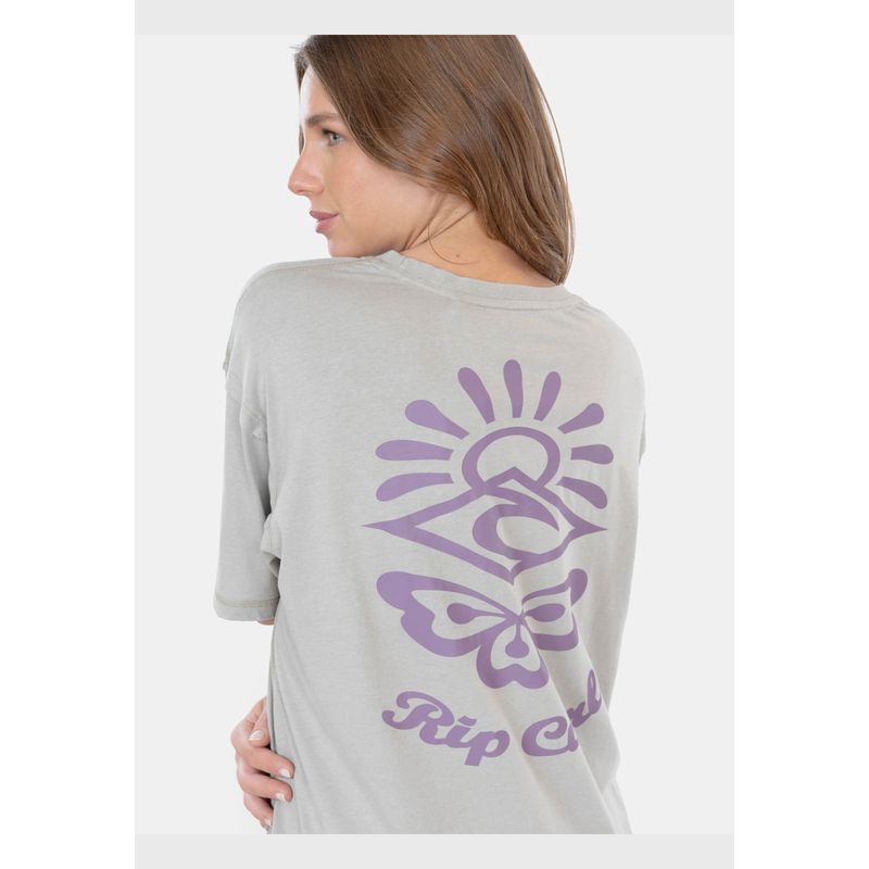 RIP CURL - Polera MC Sunset In Hawaii Verde Mujer Rip Curl