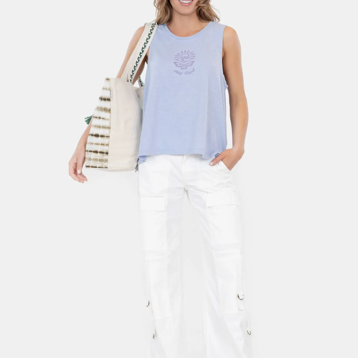 RIP CURL - Polera Liv Long Wave Morado Mujer Rip Curl