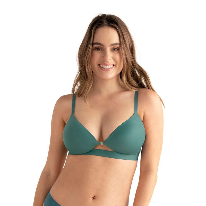 LEONISA - Sostén de realce alto Sexy Bra 091089 Verde Medio