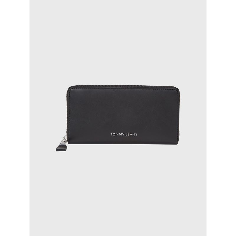 TOMMY HILFIGER - Billetera Essential Must Con Cierre Negro Tommy Hilfiger