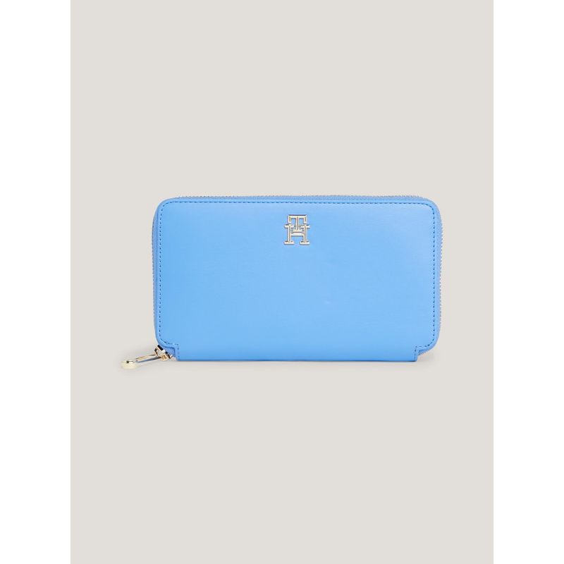 TOMMY HILFIGER - Billetera Iconic Con Cierre Celeste Tommy Hilfiger