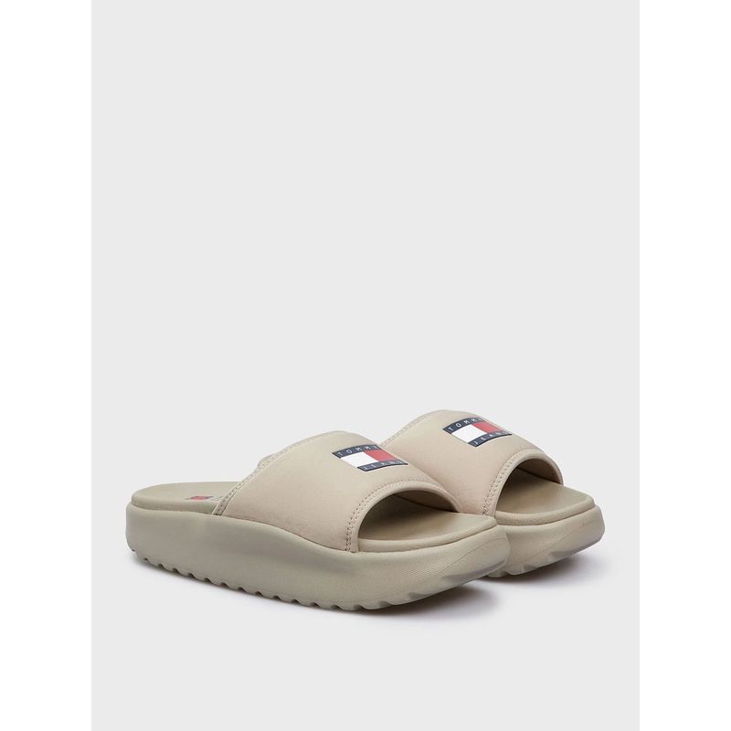 TOMMY HILFIGER - Sandalia Chunky Para Piscina Café Tommy Hilfiger