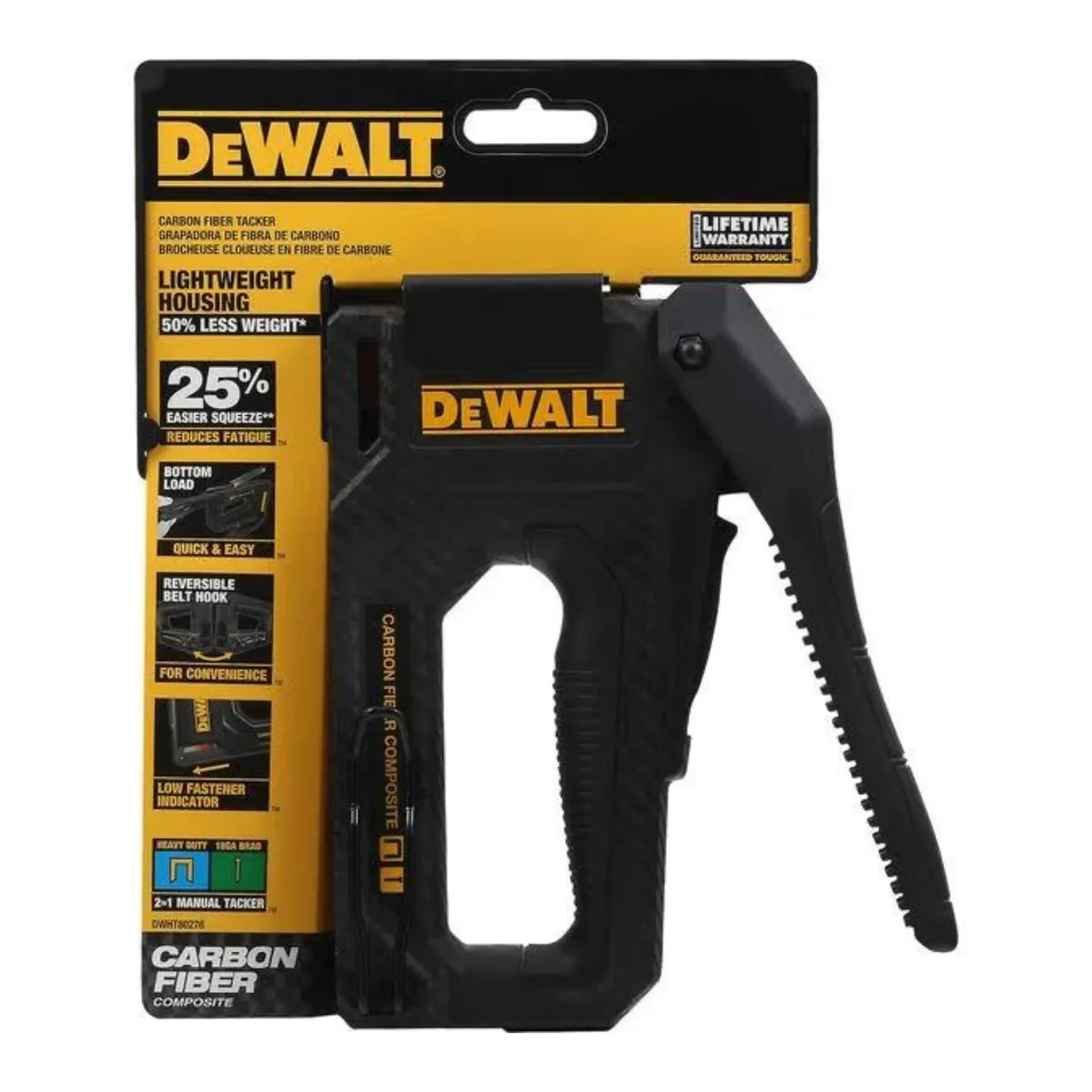 DEWALT - Grapadora De Fibra De Carbono 2 En 1 DWHT80276