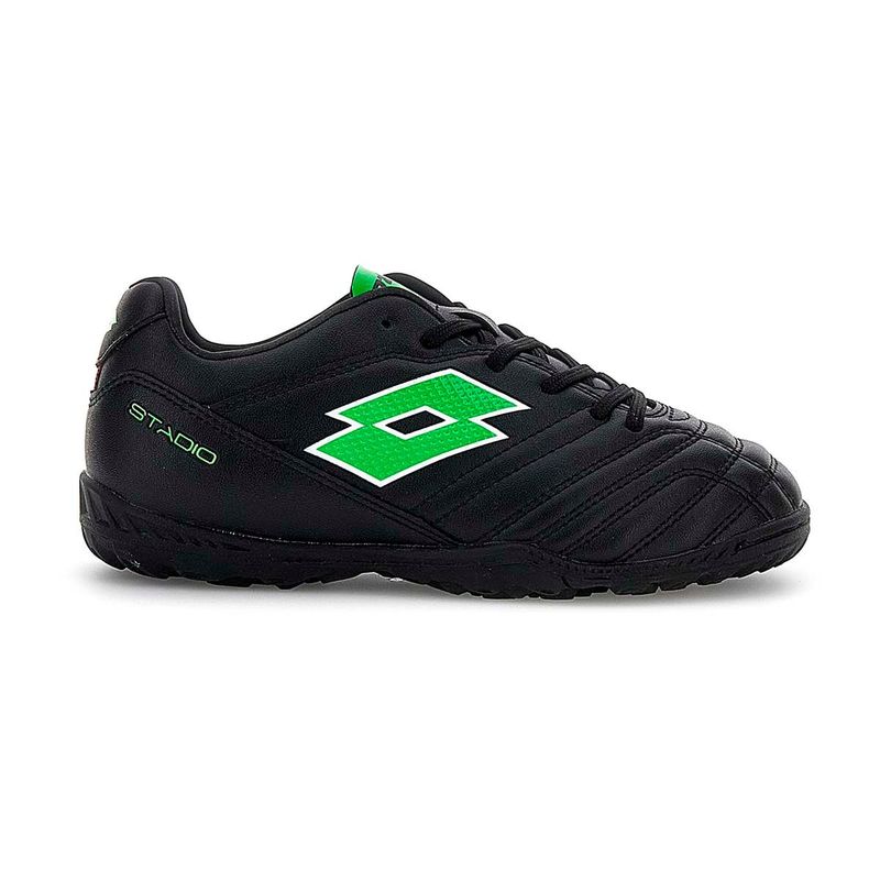 LOTTO - Zapato Baby Fútbol Niño Lotto - Stadio 705 TF Negro Verde - Negro