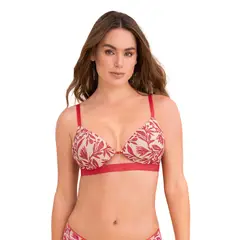 LEONISA - Sostén de realce alto Sexy Bra 091089 Tulipanes