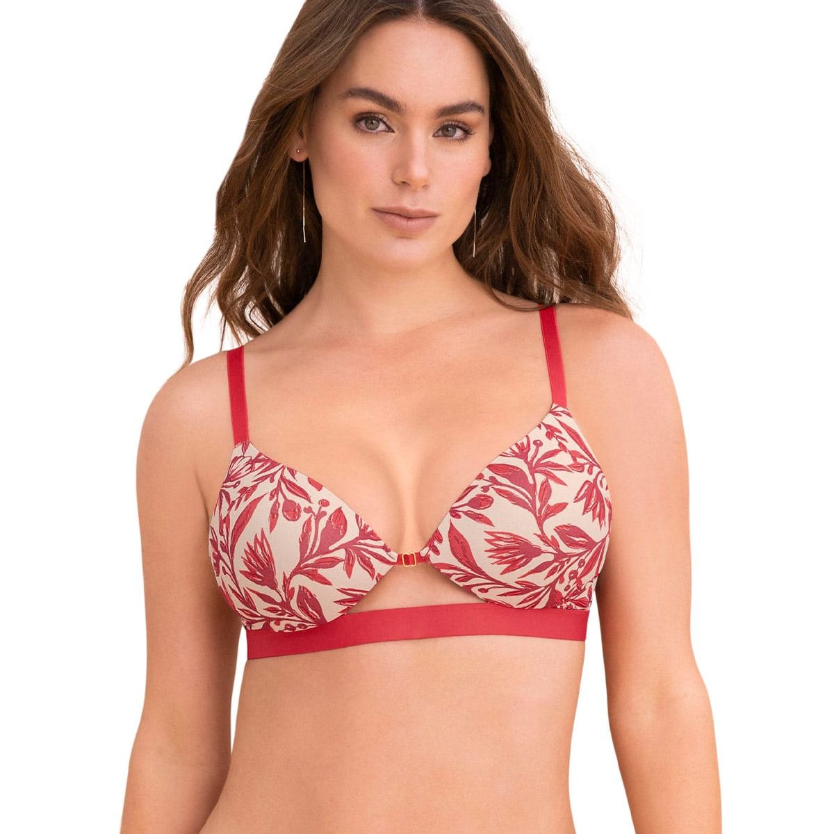 LEONISA - Sostén de realce alto Sexy Bra 091089 Tulipanes