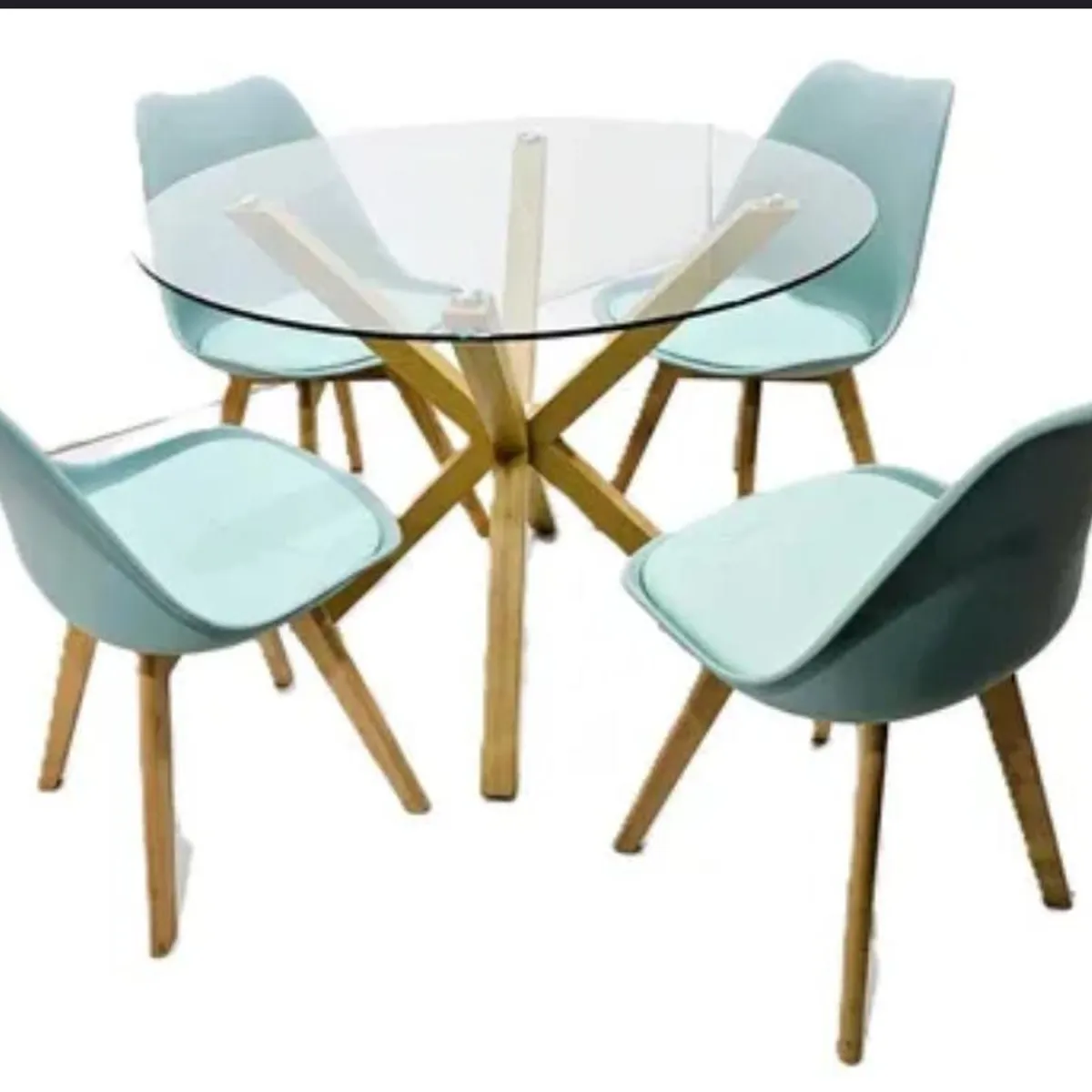 HABITA2 CHILE - Comedor Cross 100cm -Menta 4 puestos…
