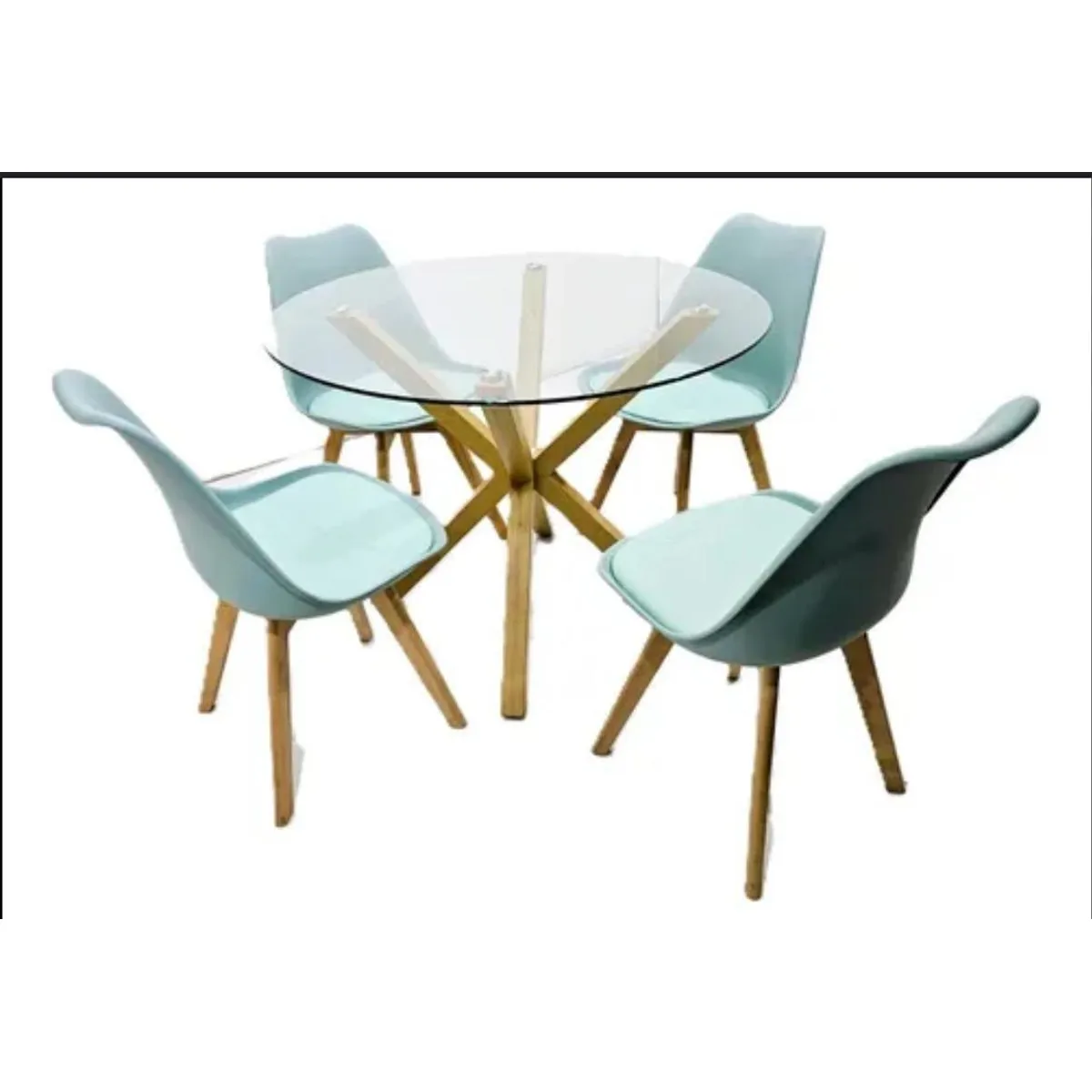 HABITA2 CHILE - Comedor Cross 100cm -Menta 4 puestos…