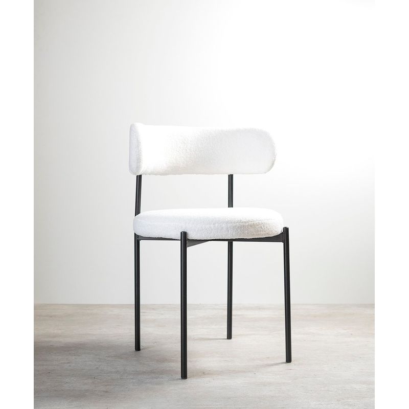 GENERICO - Silla Snow Para Comedor Teddy Velvet Venhoouse